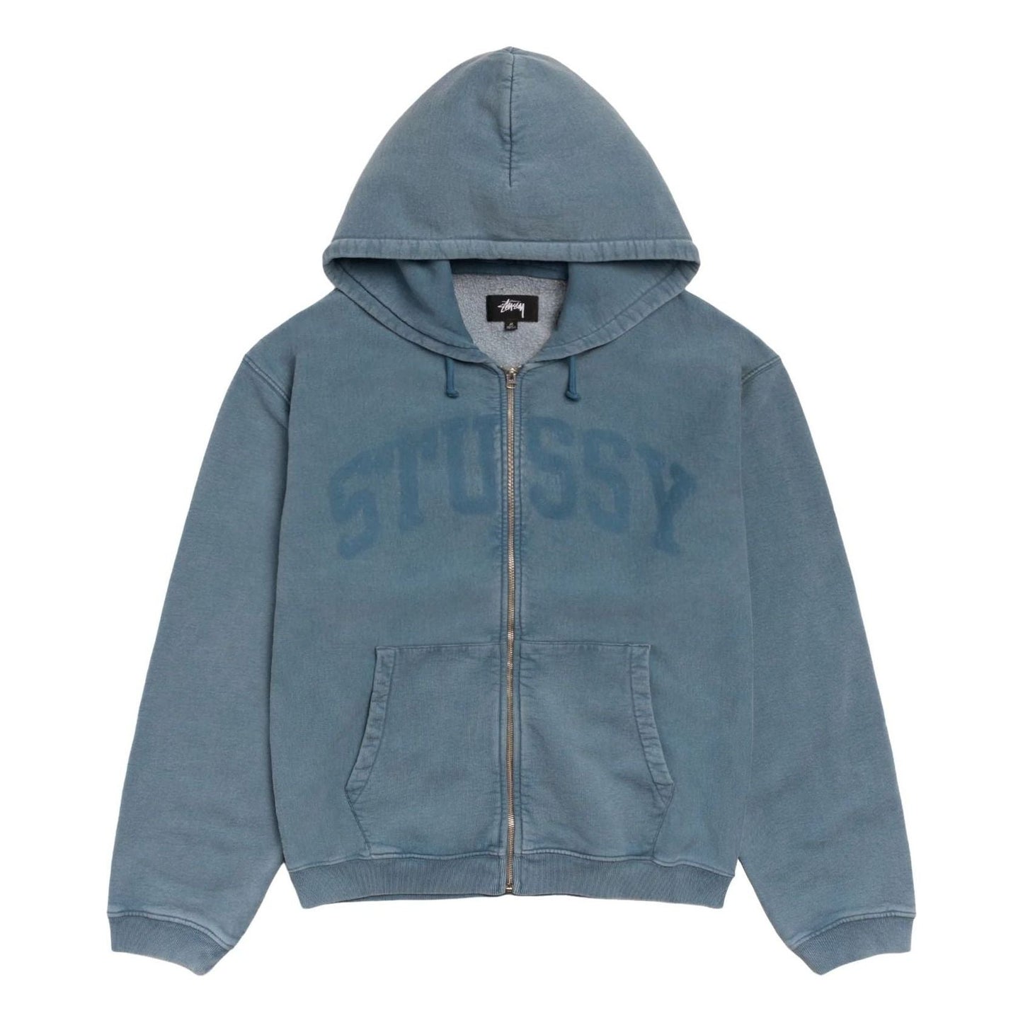 Stussy Faded Graphic Zip Hoodie 'Washed Navy' 118553-WANV