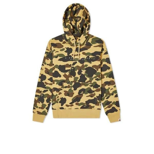 BAPE WORLD GONE MAD HOODIE CAMO YELLOW