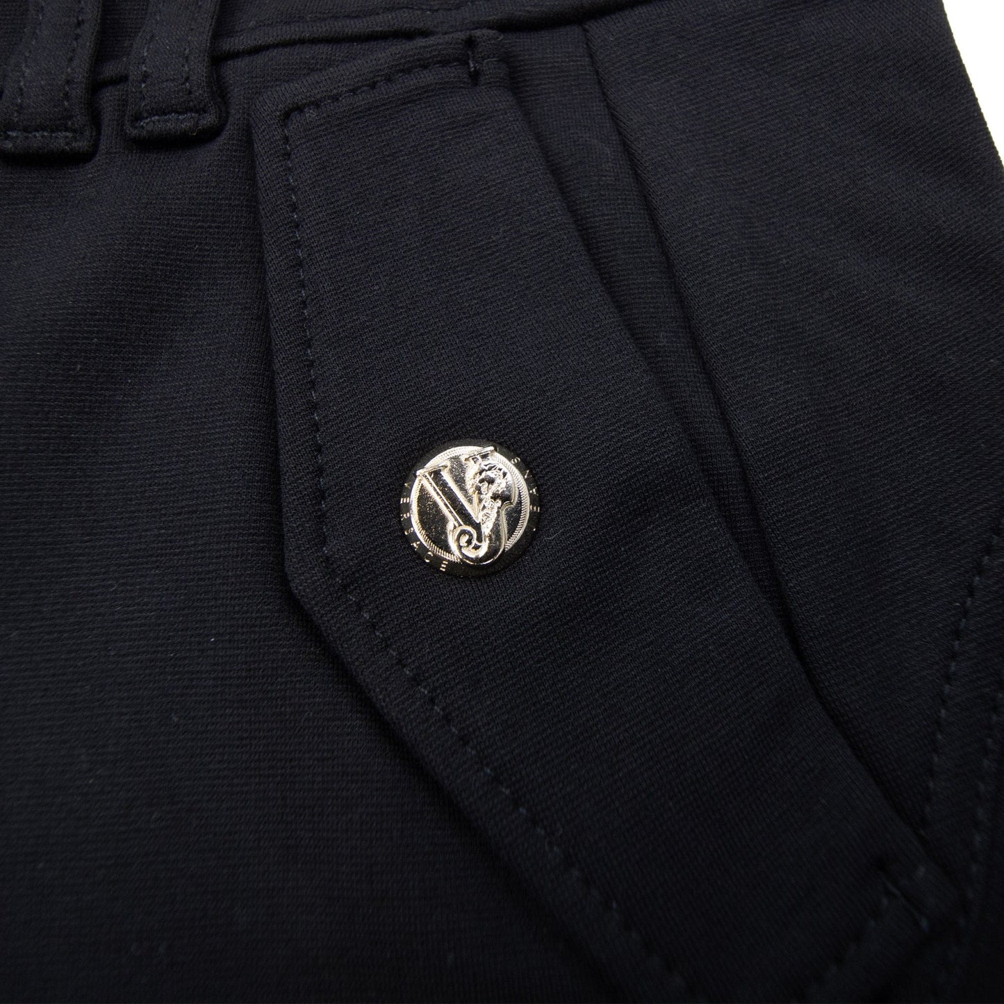 Versace Jeans Longuette pocket Tiger Mini Dress Black 44"