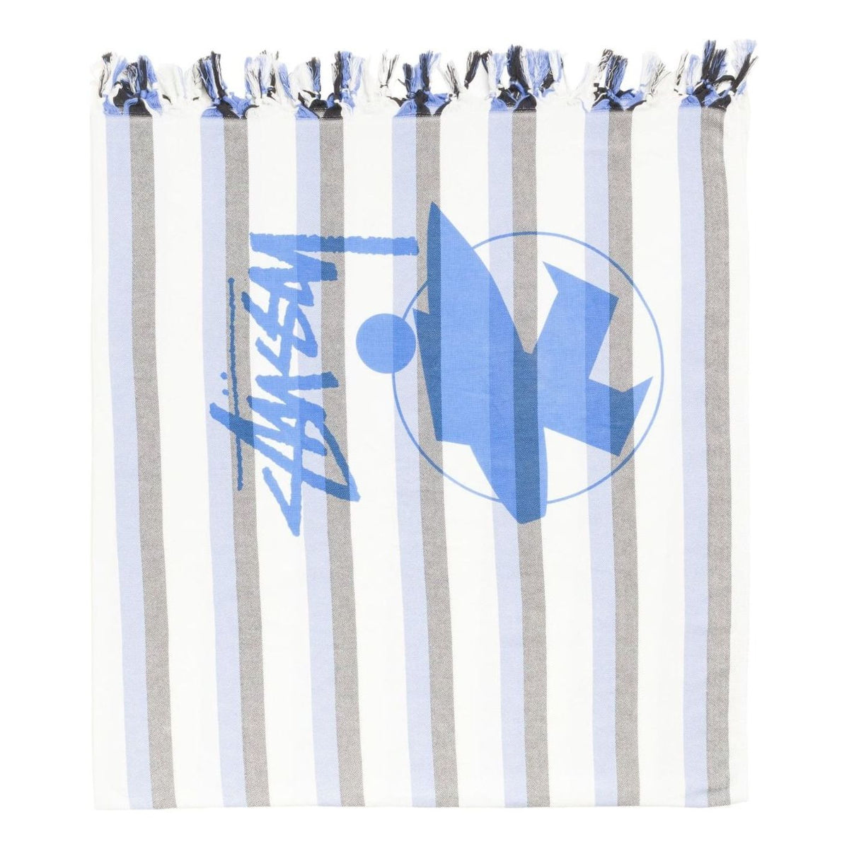 Stussy Stripe Surfman Beach Blanket 'Blue' 139055-BLUE