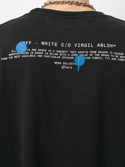 OFF WHITE OVERSIZED HALF ARROW TEE BLACK
