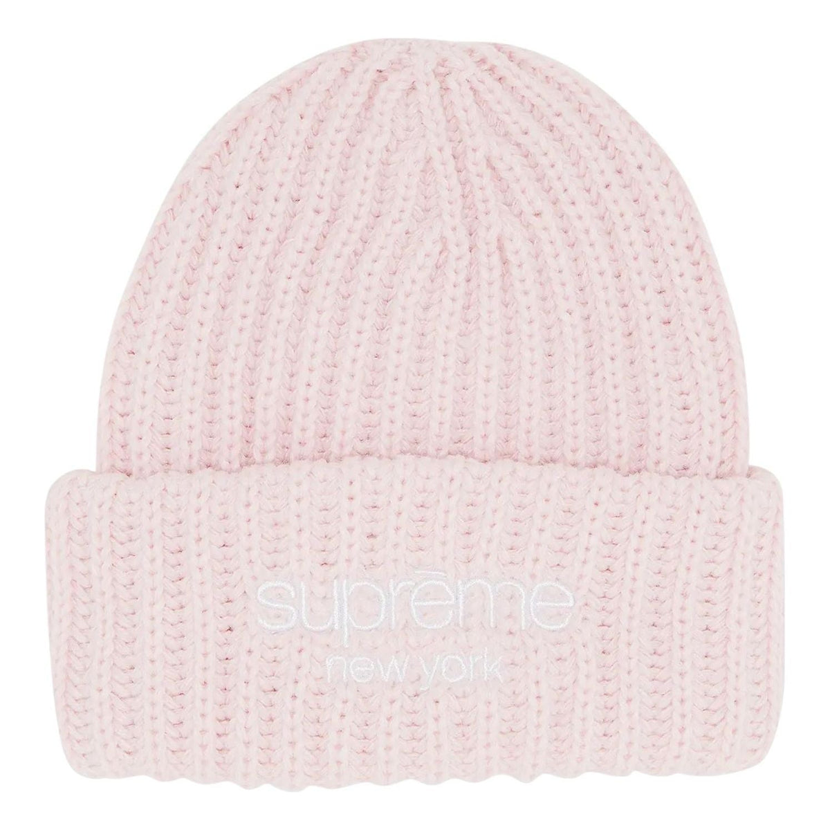Supreme Classic Logo Chunky Ribbed Beanie 'Light Pink' FW24BN65-LIGHT-PINK