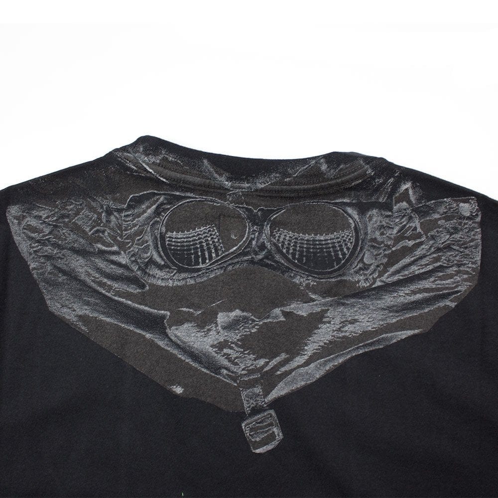 CP Company Goggle Hood Print T-shirt Black