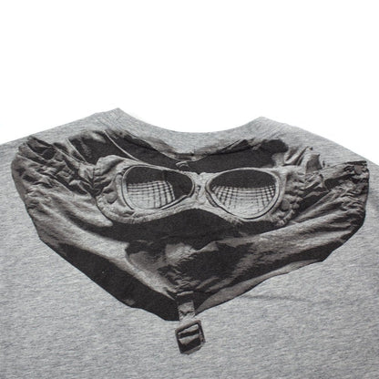 CP Company Goggle Hood Print T-shirt Grey