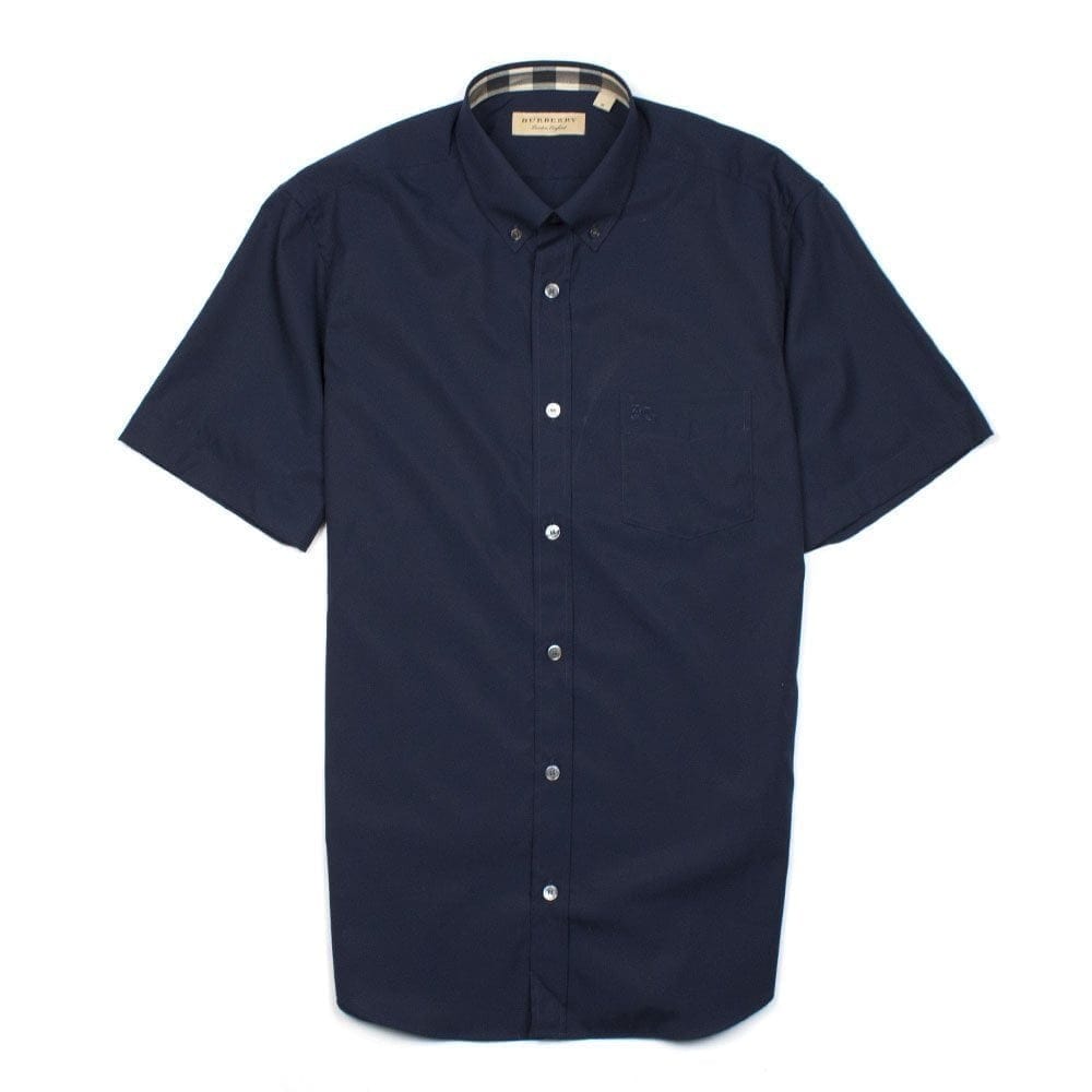 Burberry Cambridge Short Sleeve Shirt Navy Blue