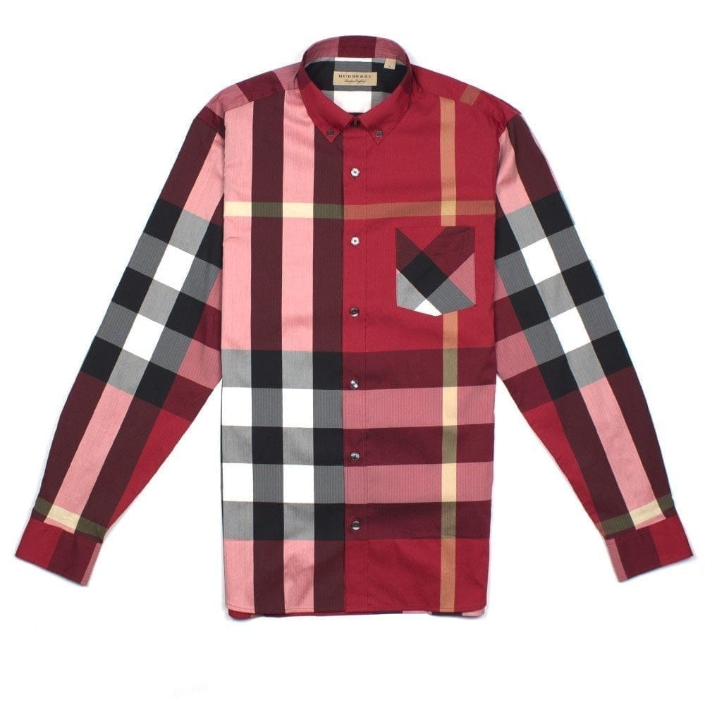 Burberry Check Shirt Parade Red