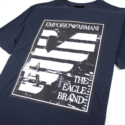 Emporio Armani The Eagle Brand T-Shirt Navy