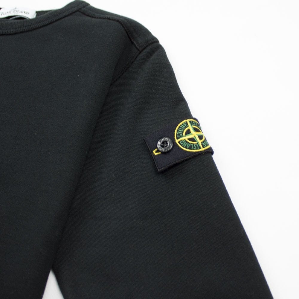 Stone Island Junior 60940 Crewneck Sweatshirt Black