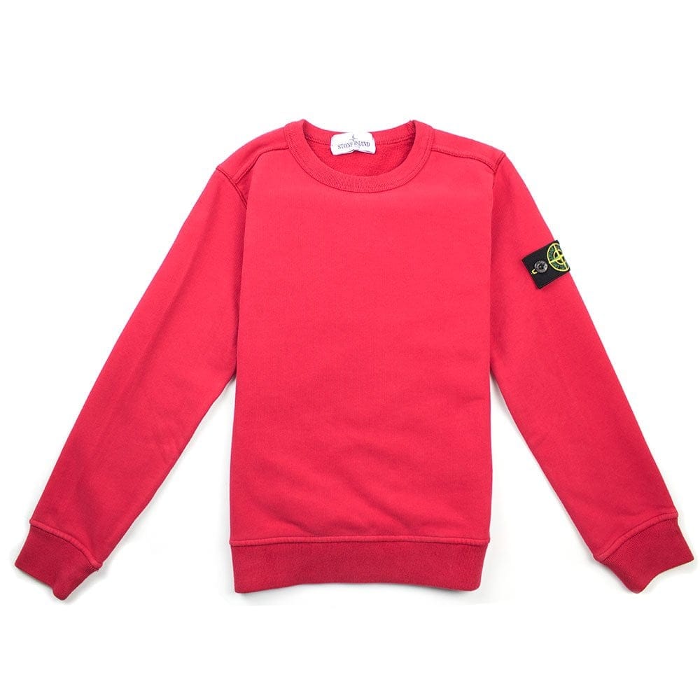 Stone Island Junior 60940 Crewneck Sweatshirt Red