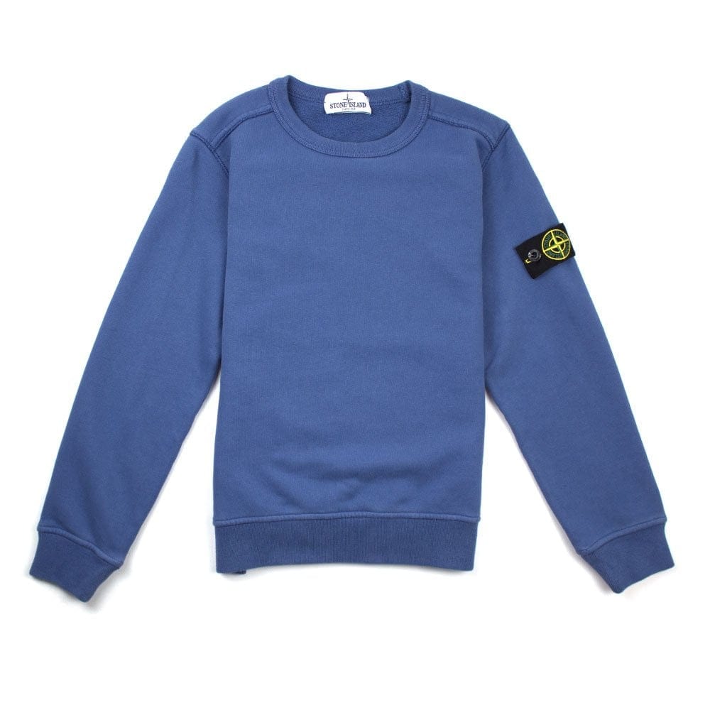 Stone Island Junior 60940 Crewneck Sweatshirt Blue