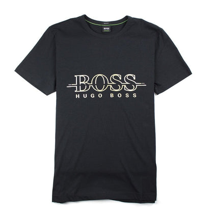 Hugo Boss Metallic Logo T-Shirt Black Gold