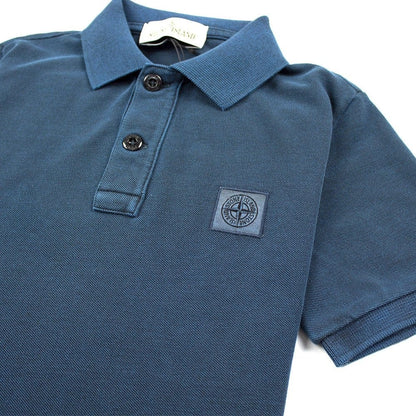 Stone Island Junior Short Sleeve Polo Turquoise