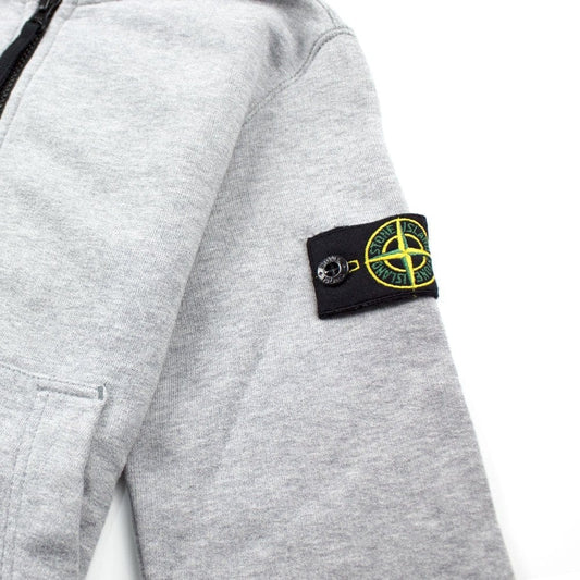 Stone Island Junior Zip Up Hoody Grey