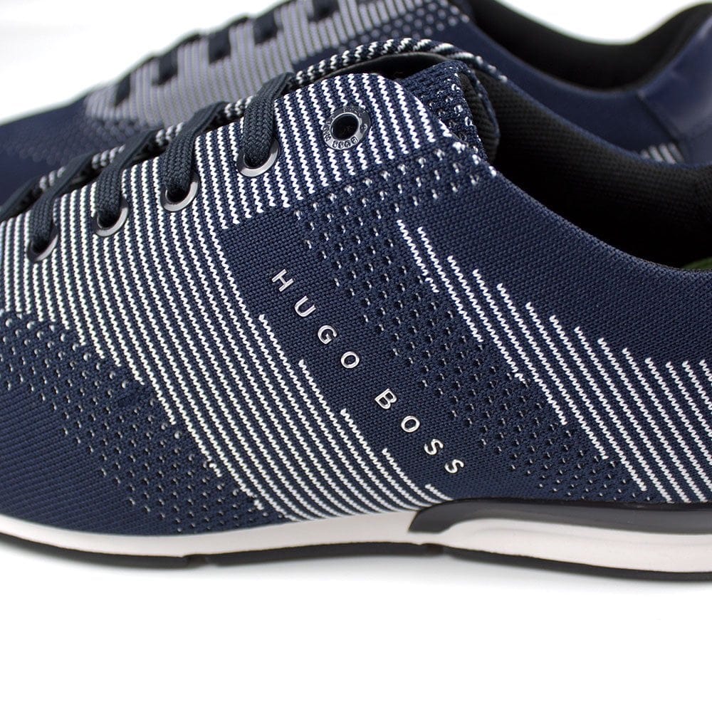 Hugo Boss Saturn Low Shoes Knit Navy