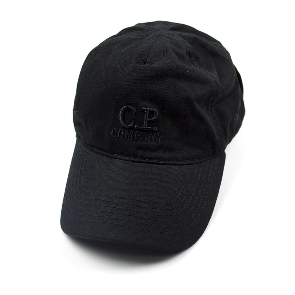 CP Company Goggle Cap With Embroidered Logo Black