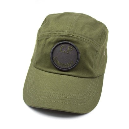 CP Company Embroidered Lens Logo Baseball Cap Khaki