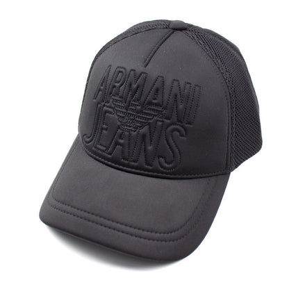 Armani Jeans Sponge Trucker Cap Black