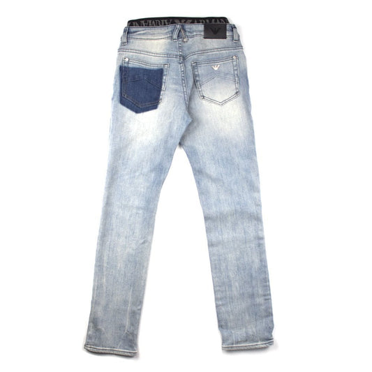 Armani Jeans Junior Waist Band Washed Denim
