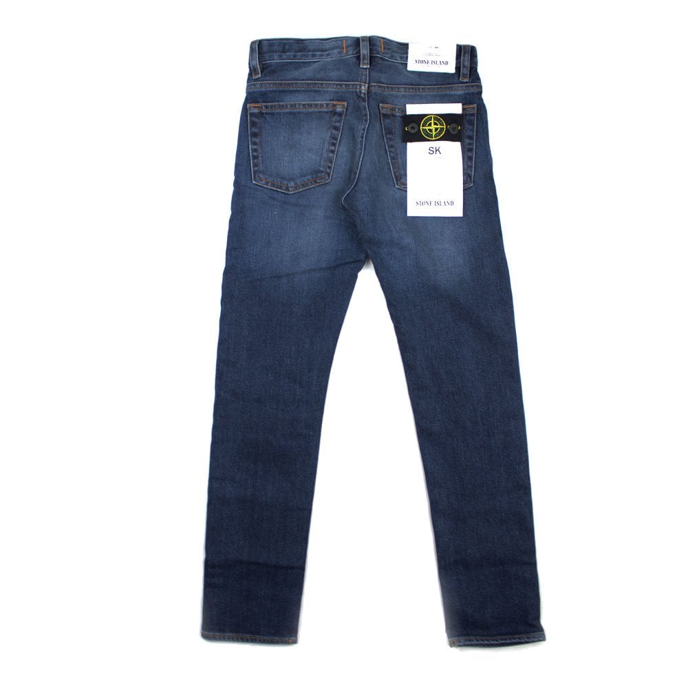 Stone Island Junior Mid Wash SK Denim