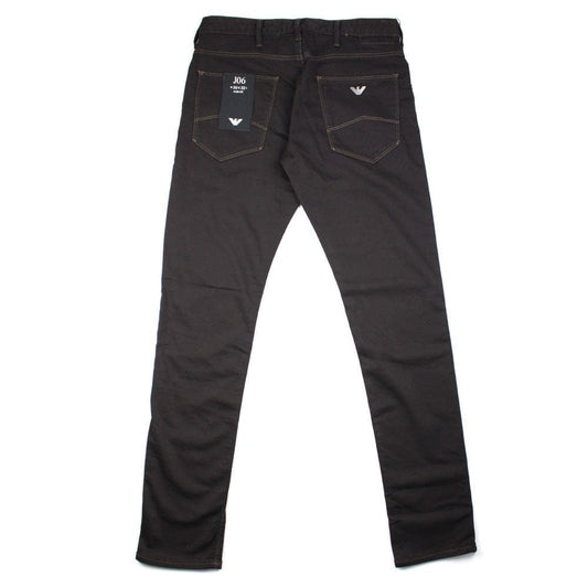 Emporio Armani J06 Slim Fit Denim Fleece Black