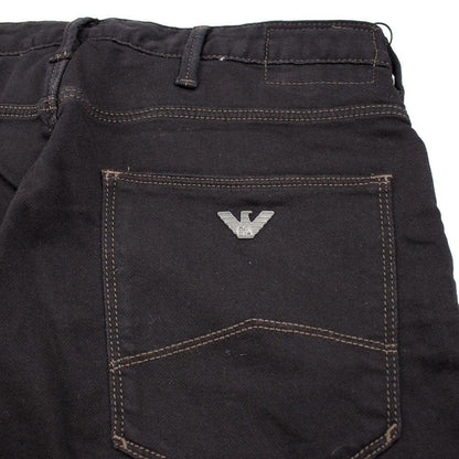 Emporio Armani J06 Slim Fit Denim Fleece Black