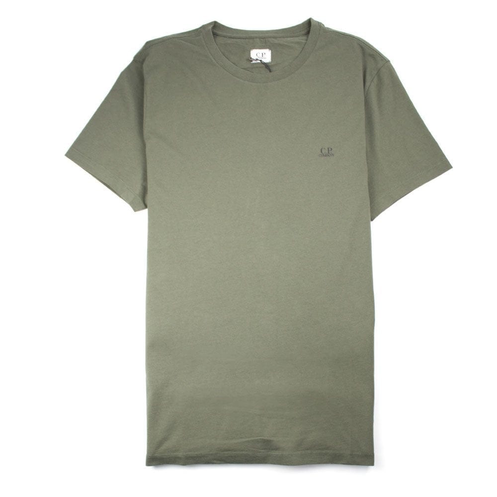 CP Company Goggle Hood Print T-shirt Khaki
