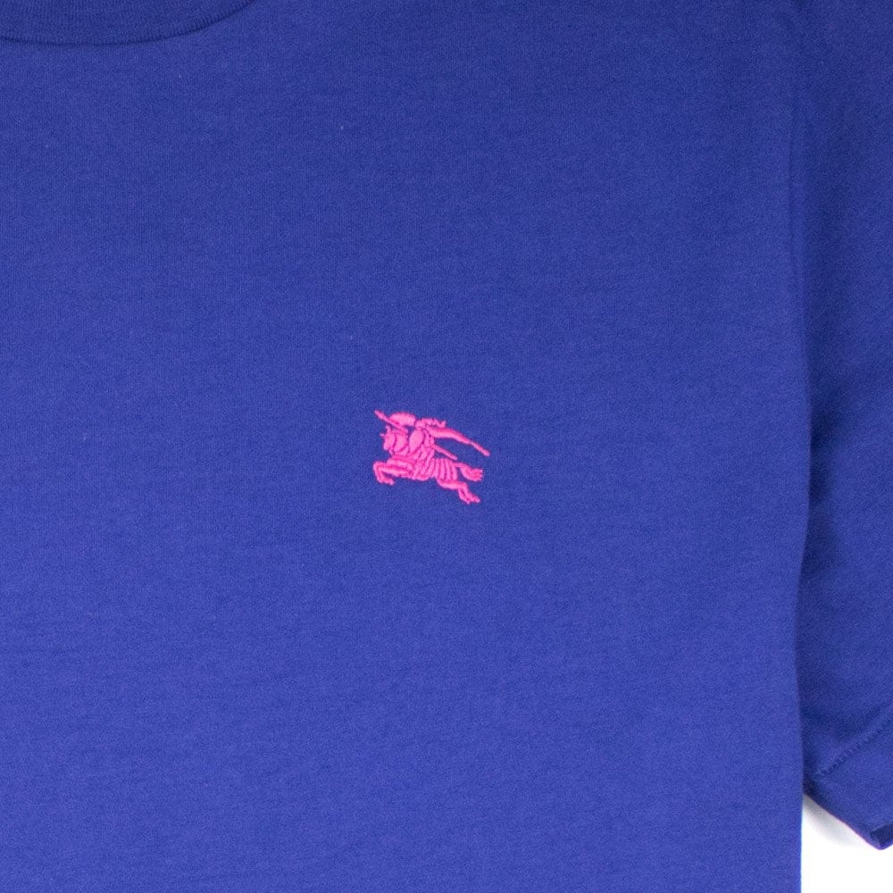 Burberry Joe-Forth Embroidered Logo T-shirt Blue\Pink