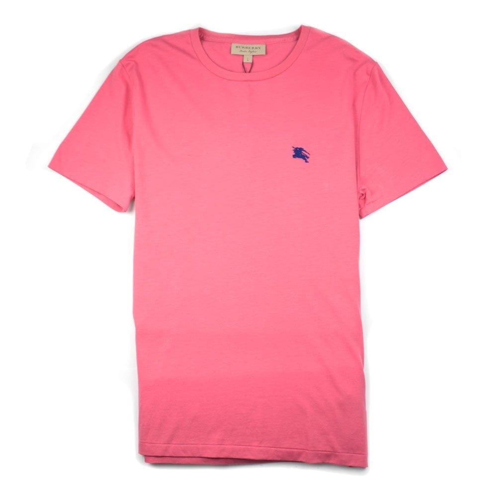 Burberry Joe-Forth Embroidered Logo T-shirt Pink\Blue