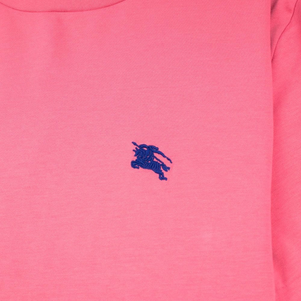 Burberry Joe-Forth Embroidered Logo T-shirt Pink\Blue