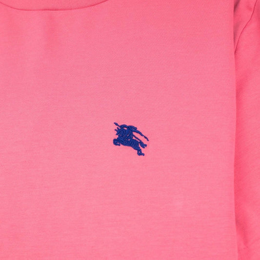 Burberry Joe-Forth Embroidered Logo T-shirt Pink\Blue