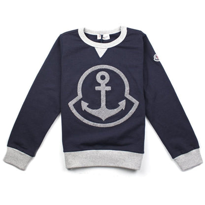 Moncler Junior Sweatshirt Anchor Navy/Grey