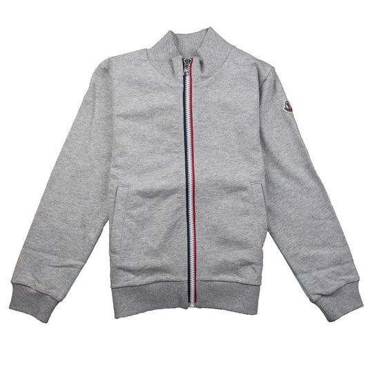 Moncler Junior Zip Up Bomber Jacket Grey