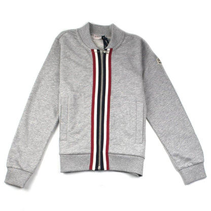 Moncler Junior Tri Zip Up Tracksuit Grey