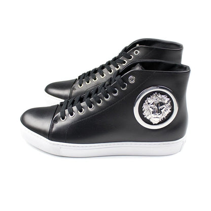 Versace Versus High Top Lion Head Sneaker Black