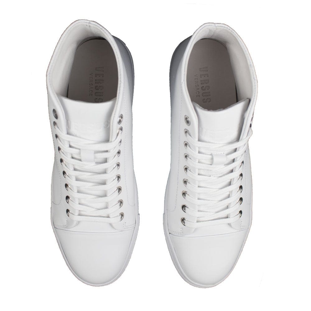 Versace Versus High Top Lion Head Sneaker White