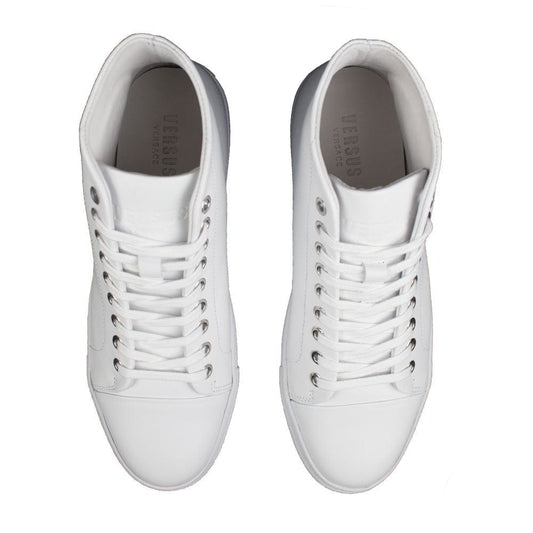 Versace Versus High Top Lion Head Sneaker White