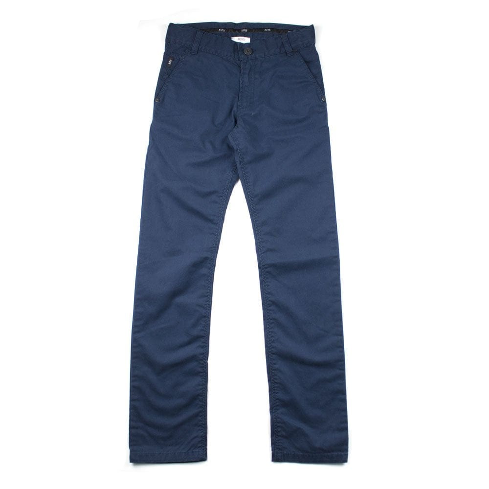 Hugo Boss Junior Chino Trousers Navy