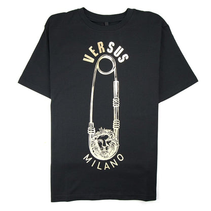 Versace Versus Safety Pin T-Shirt Black
