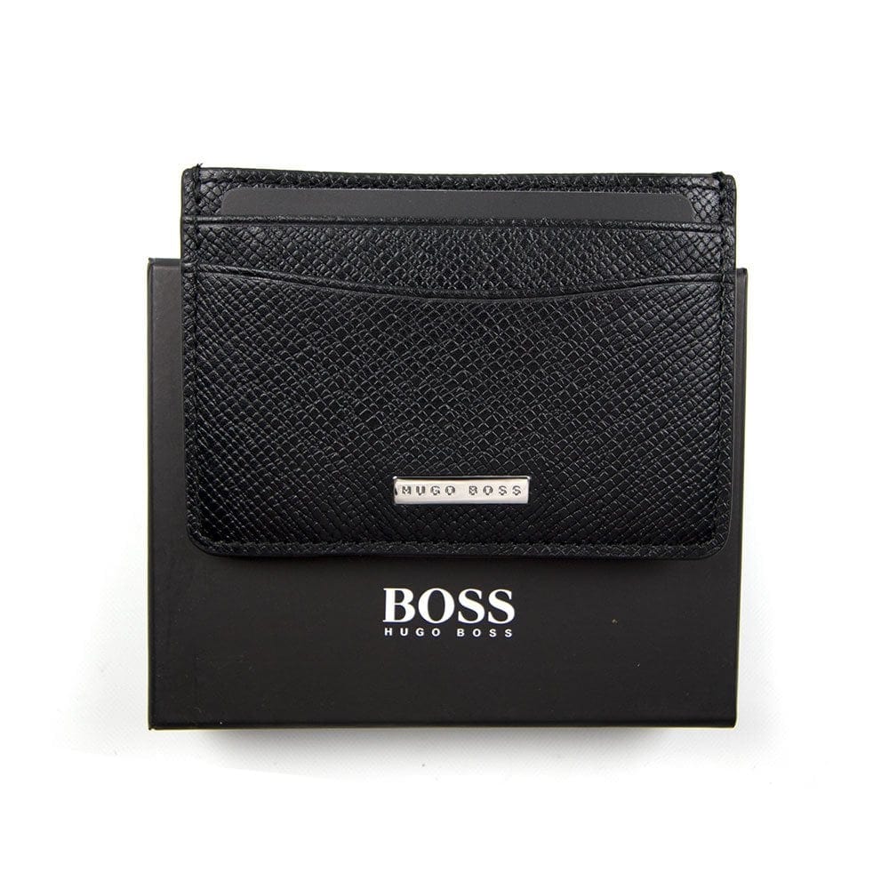 Hugo Boss Money Clip Card Holder Black