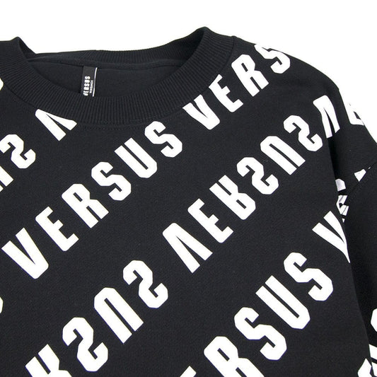 Versace Versus Multi Versus Stamp Sweatshirt Black