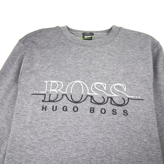 Hugo Boss Salbo Logo Crewneck Sweatshirt Grey
