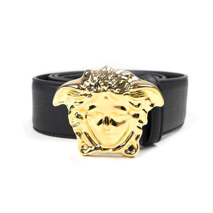 Versace Medusa Head Belt Black/Gold