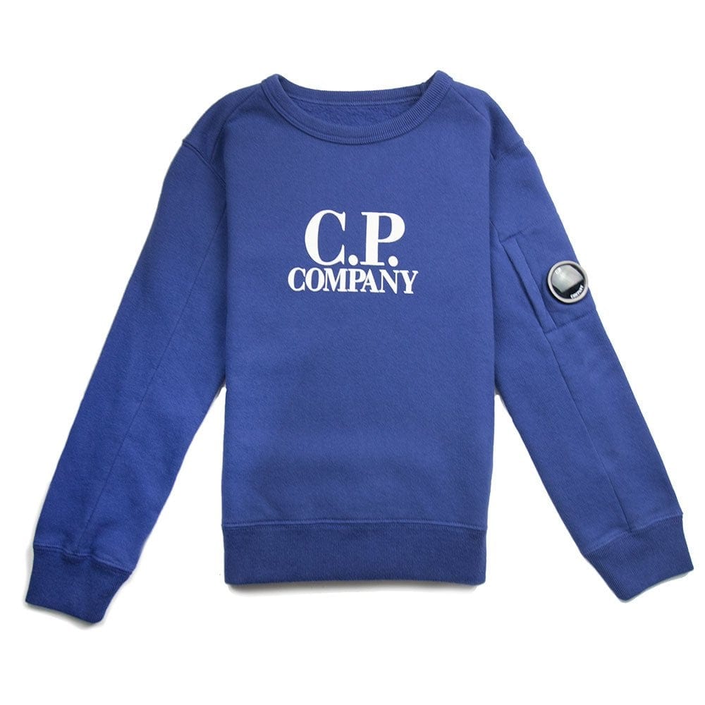 CP Company Undersixteen Watch Viewer Crew Neck Sweatshirt Electric Blue