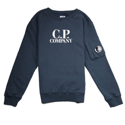 CP Company Undersixteen Watch Viewer Crew Neck Sweatshirt Navy