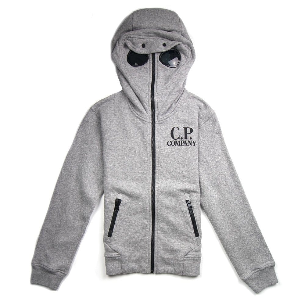 CP Company Undersixteen Goggle Full Zip Up Hoody Grey