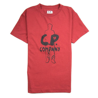 CP Company Undersixteen Outline Man T-Shirt Red