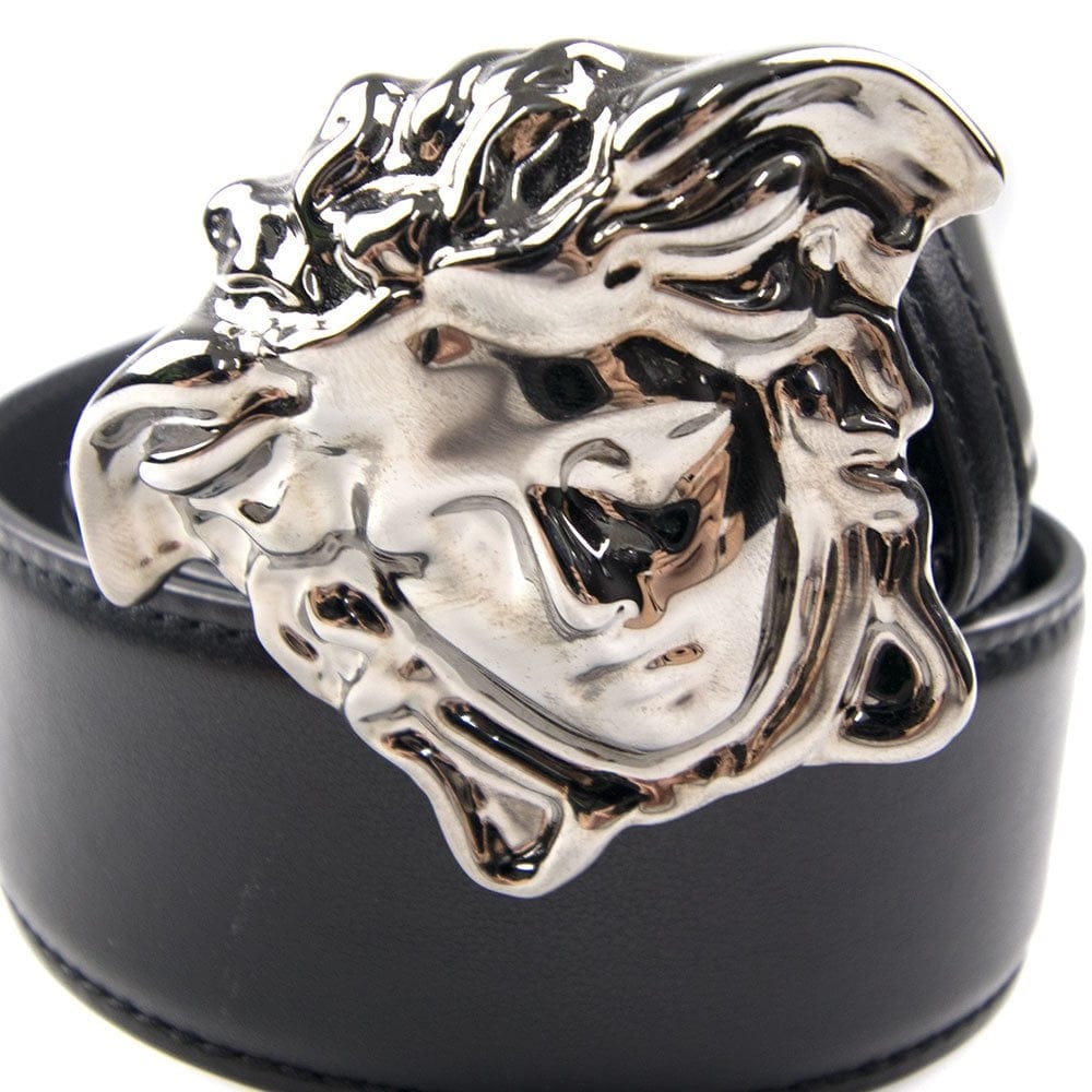Versace Medusa Head Belt Silver
