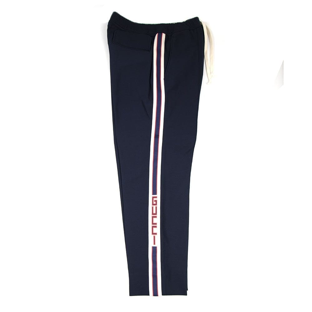 Gucci Jogging Pant With Gucci Stripe Blue