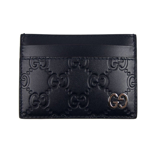 Gucci Signature GG Card Holder Blue