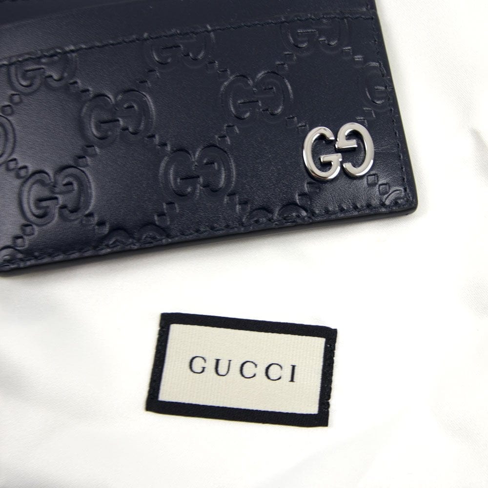 Gucci Signature GG Card Holder Blue